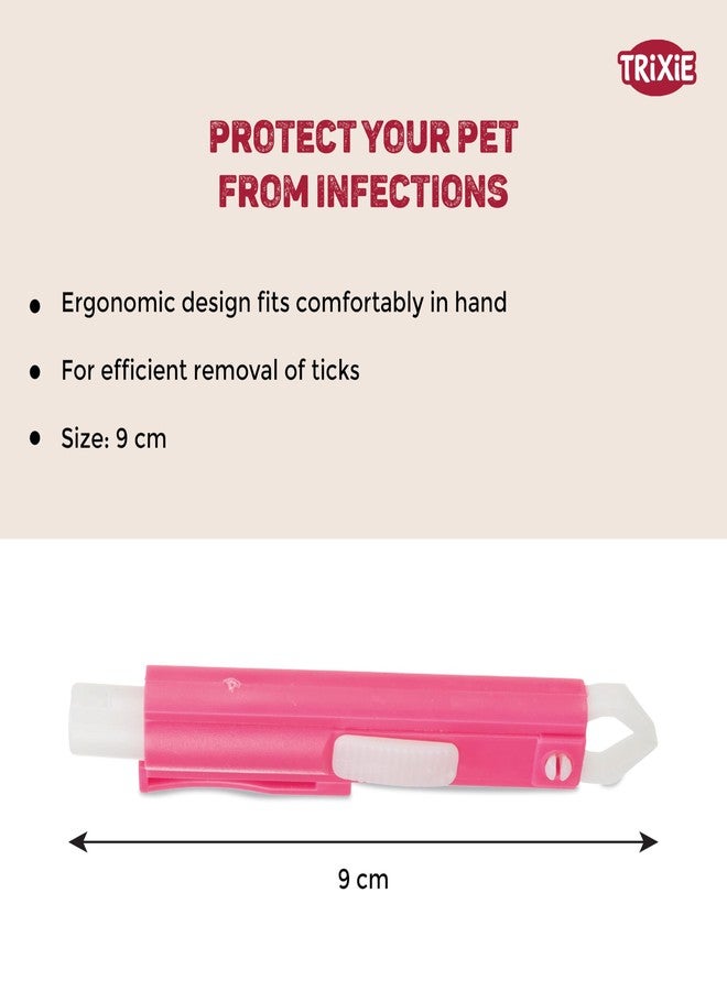 Trixie Tick Tweezers, is a practical and essential tool for any pet owner tweezers are specifically designed to safely and effectively remove ticks from your pets, 9 CM Assorted Color - Image 4